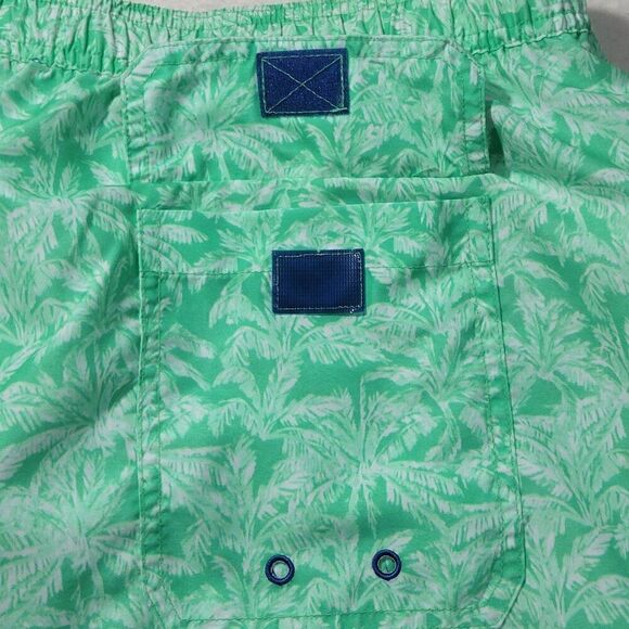 Vineyard Vines Chappy Swim Trunks Mens Size XXL 2XL Mesh Brief Palm Tropical GUC - Picture 13 of 15